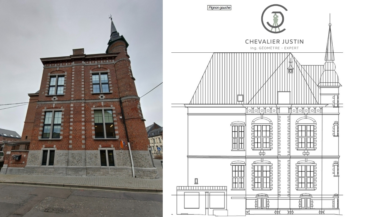 Maison Communale de Brugelette - Pignon gauche