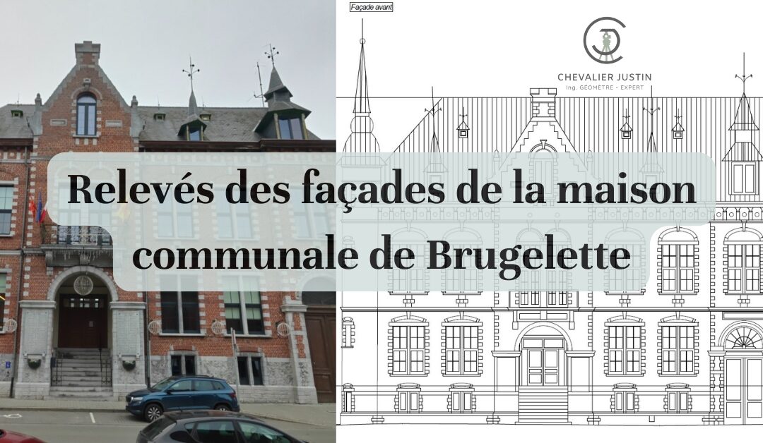 Relevés des façades de la maison communale de Brugelette