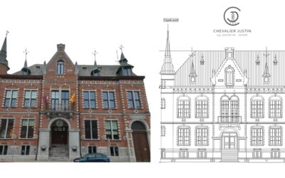 Relevés des façades de la maison communale de Brugelette