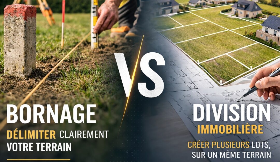 Bornage ou division : quelle différence ?