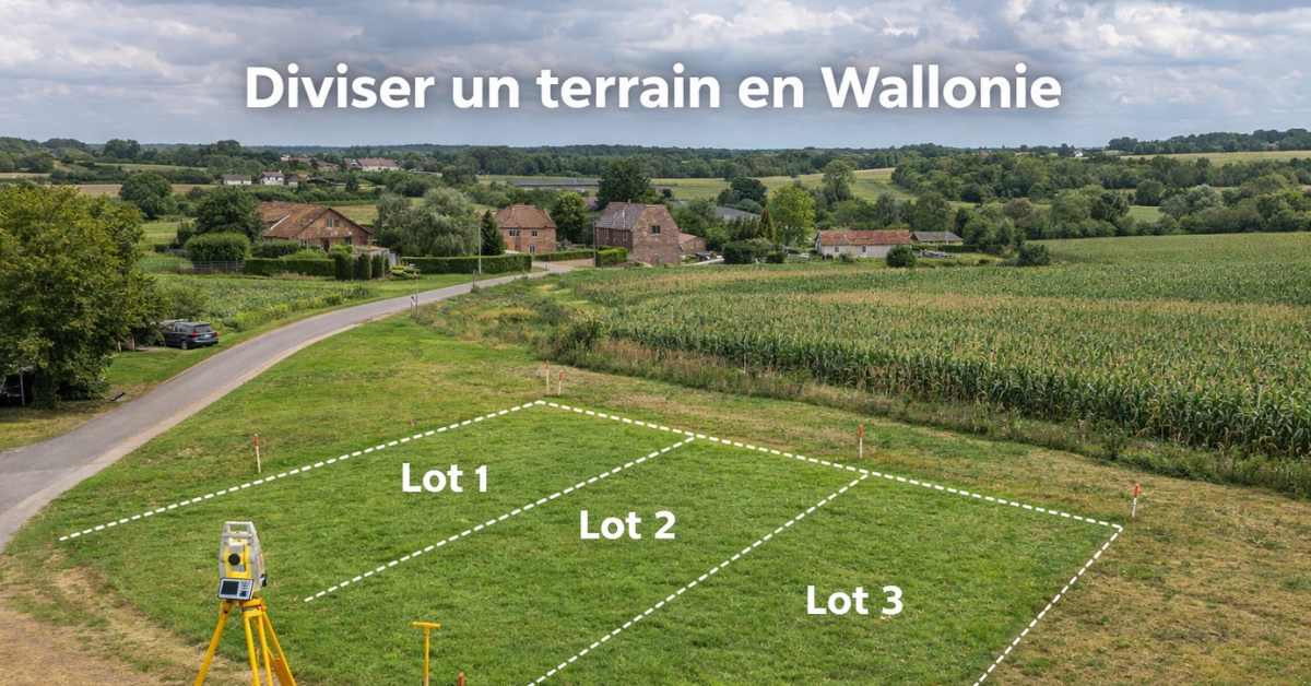 Diviser un terrain en Wallonie